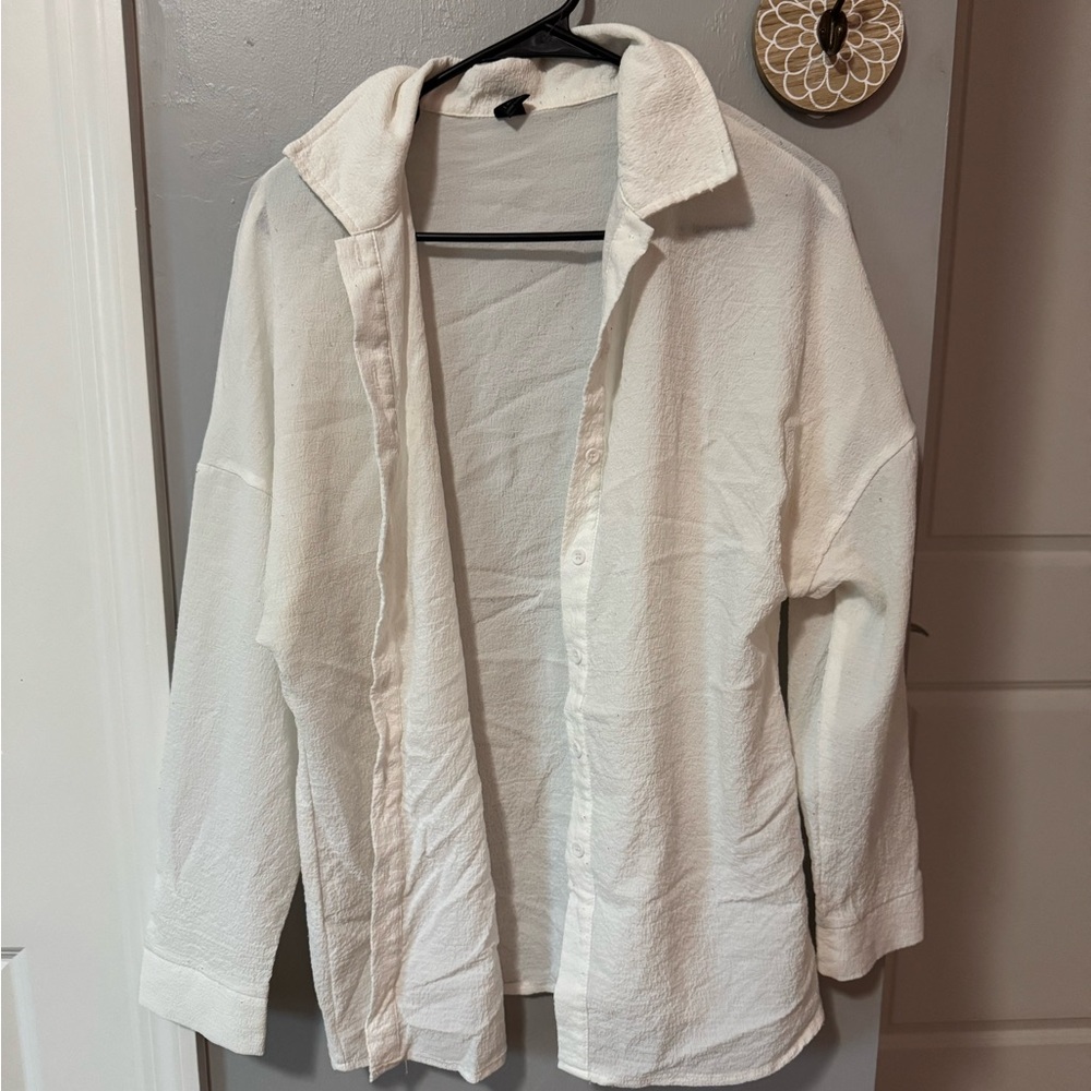 white button up